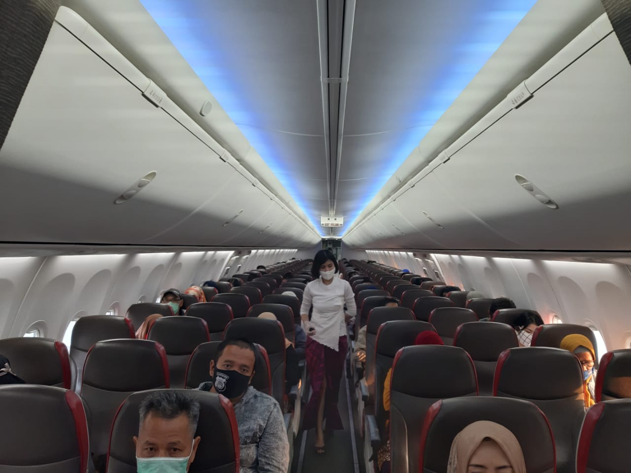Kabin pesawat Batik Air